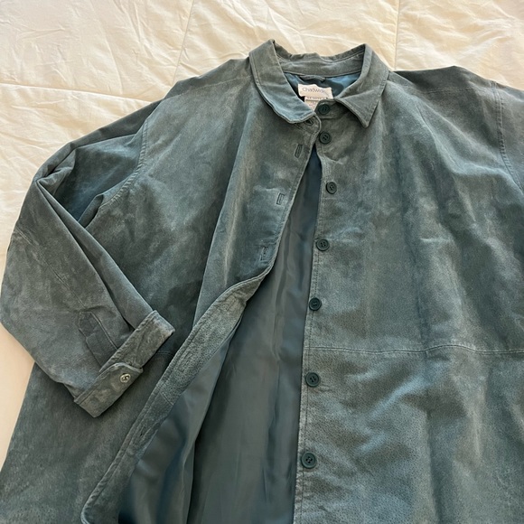 vintage oversized suede jacket - Picture 4 of 4